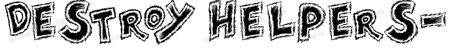Destroy Helpers字体转换